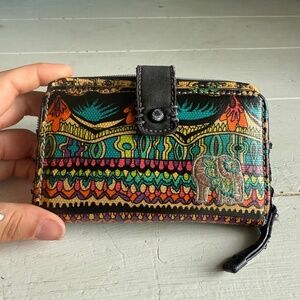Sakroots Wallet Multicolor Elephants